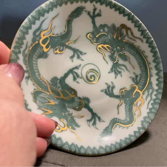 Miniature Oriental Tea Cup and Saucer - Picture 2 of 9